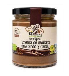 Crema de Avellanas Anacardos y Cacao Biocomercio Bio 250g