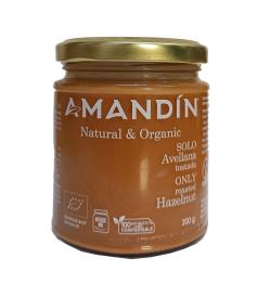 Crema de Avellanas Tostadas 100% Amandín Bio 200g