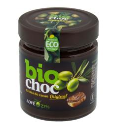 Crema de Cacao con Aceite de Oliva Virgen Extra Ecológico Biochoc Bio 200g