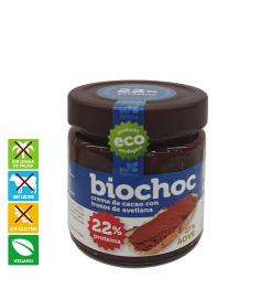 Crema de Cacao con Trozos de Avellana Biochoc Bio 200g