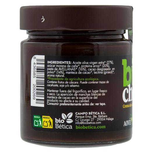 Crema de Cacao con Trozos de Avellana Biochoc Bio 200g