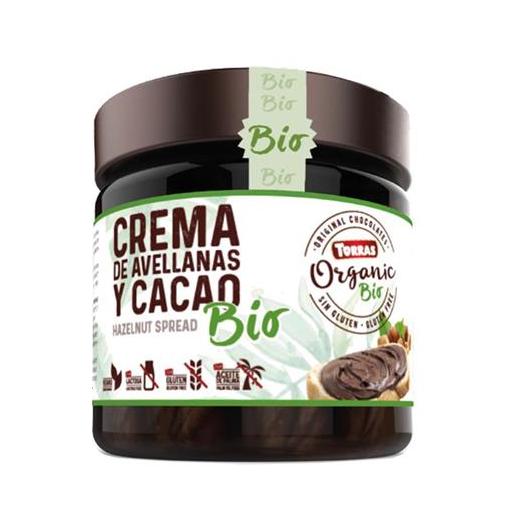 Crema de Cacao y Avellanas con Aceite de Oliva Bio 200g