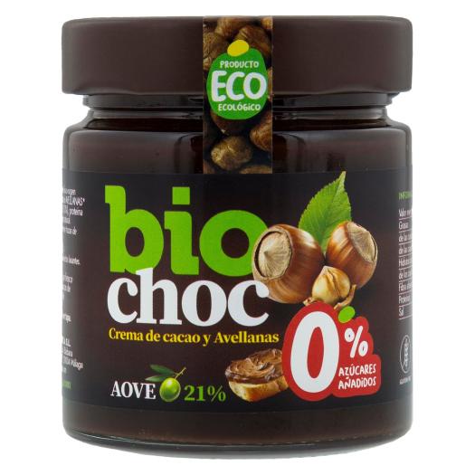 Crema de Cacao y Avellanas sin Azúcar Añadido Biochoc Bio 200g