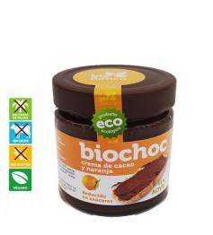Crema de Cacao y Naranja Reducida en Azúcares Biochoc Bio 200g