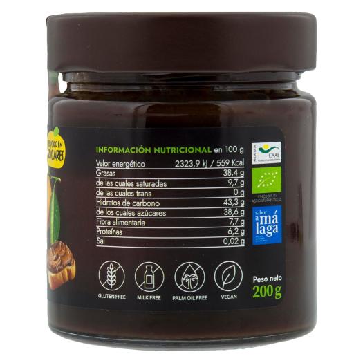 Crema de Cacao y Naranja Reducida en Azúcares Biochoc Bio 200g