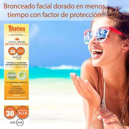 Crema Facial Bronceadora SPF 30 Rhatma 60 ml