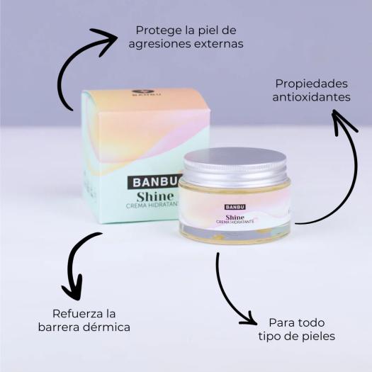 Crema Facial Hidratante Shine Banbu 50ml