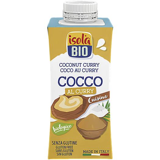 Crema para Cocinar de Coco Curry IsolaBio Bio 200ml