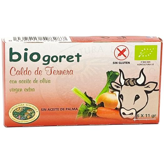 Cubitos de Caldo de Ternera con Verduras Bio 66g