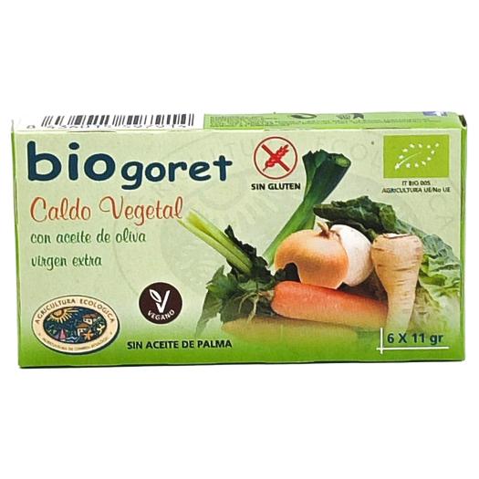 Cubitos de Caldo de Verduras Bio 66g