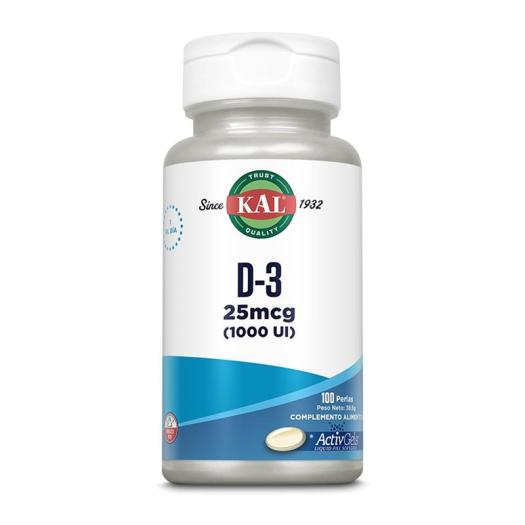 D3 1000 UI Kal 100 Perlas ActiveGel