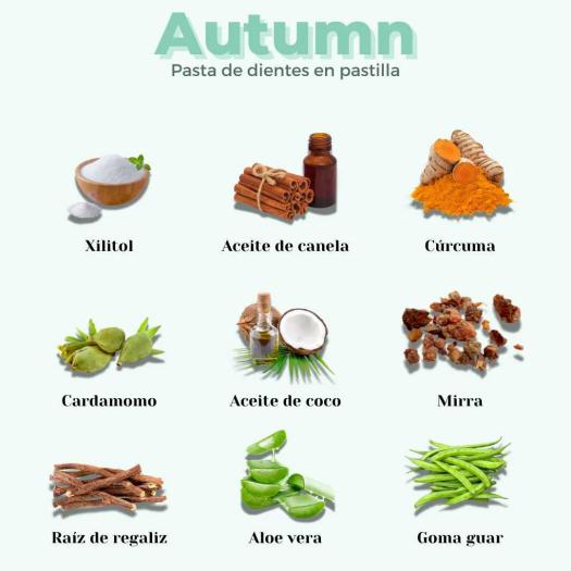 Dentífrico en Pastilla Autumn Sabor Canela Banbu 120ud