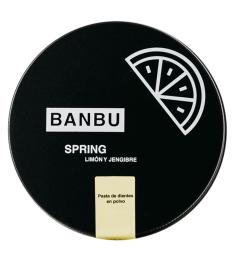 Dentífrico en Polvo Spring Sabor Limón y Jengibre Banbu Bio 60ml