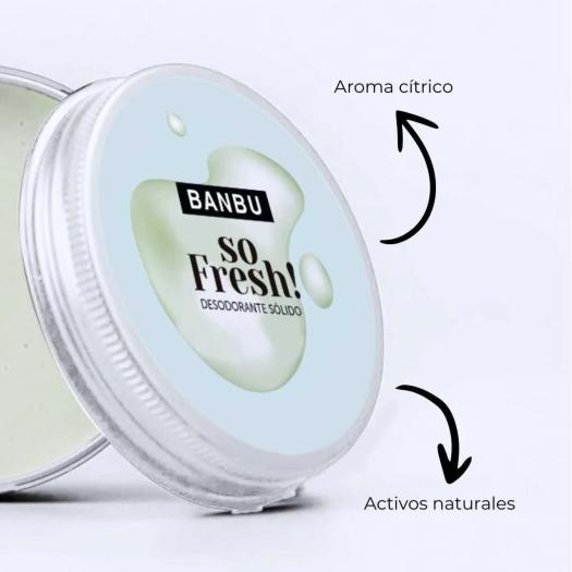 Desodorante en Crema So Fresh Romero y Lima Banbu Bio 60g