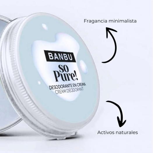 Desodorante en Crema So Pure Aroma Natural Banbu Bio 60g