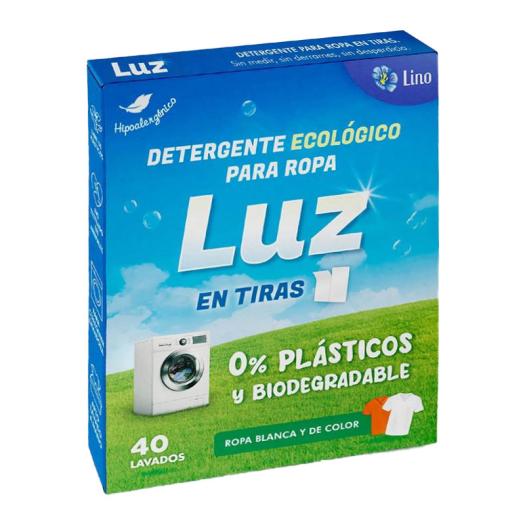 Detergente en Tiras para Ropa Luz Bio 40 lavados