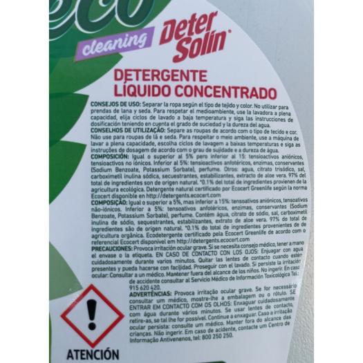 Detergente Líquido Detersolín Bio 33 dosis 1485ml