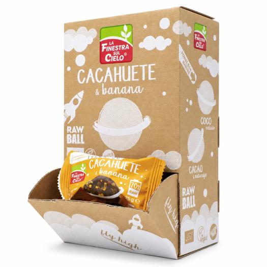 Energy Ball Cacahuete y Banana Sin Gluten La Finestra Bio 25g