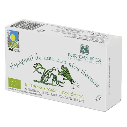 Espagueti de Mar con Ajos Tiernos Lata Porto Muiños Bio 105g