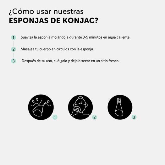 Esponja de Konjac Facial Nuez Banbu