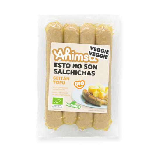 Esto no son Salchichas de Seitán y Tofu Veganas Ahimsa Bio 200g