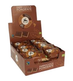 Farro Ciok Choco Negro Galleta Espelta Cubierta de Chocolate Negro Bio 28g