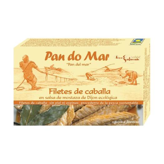 Filetes de Caballa en Salsa de Mostaza Dijon Pan do Mar Bio 120g