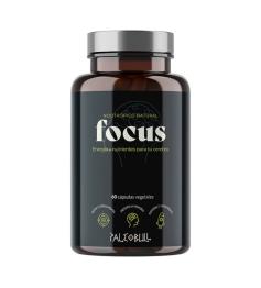 Focus con Cafeína natural, Bacopa y L-teanina Paleobull 60 cápsulas