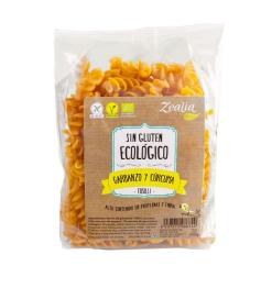 Fusilli de Garbanzo y Cúrcuma Sin Gluten Zealia Bio 250g