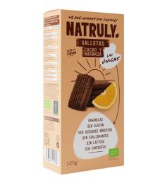 Galletas con Cacao y Naranja Natruly Bio 125g