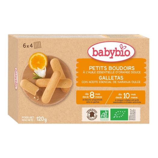 Galletas de Naranja Dentición 6 meses Babybio 120g
