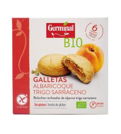 Galletas de Trigo Sarraceno Rellenas de Albaricoque Sin Gluten Germinal Bio 200g