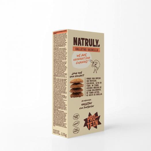 Galletas Proteica de Vainilla Natruly Bio 125g