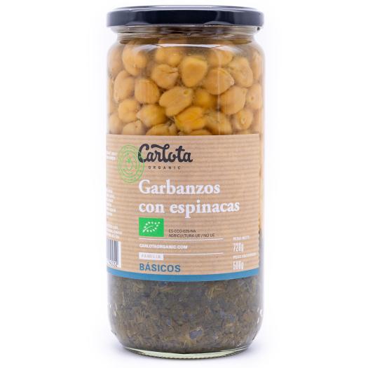 Garbanzos con Espinacas Bio 720g