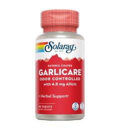Garlicare Alicina Solaray 60 Comprimidos
