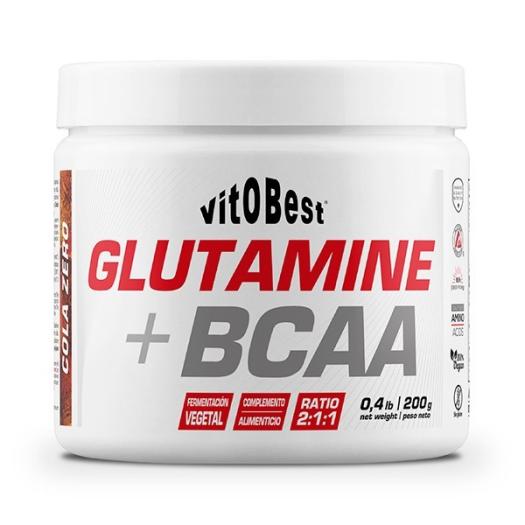 Glutamina y BCAA Complex Sabor Cola Vitobest 200g