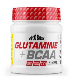 Glutamina y BCAA Sabor Limón Vitobest 500g