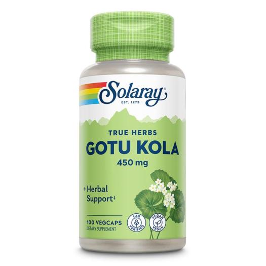 Gotu Kola Centella Asiática 450 mg Solaray 100 VegCaps
