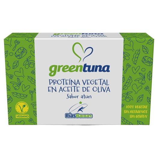 Greentuna Proteína Vegetal Sabor Atún Vegano en Aceite de Oliva Rias Baixas 120g
