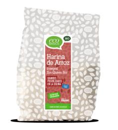 Harina de Arroz Integral Sin Gluten EcoBasics Bio 500g