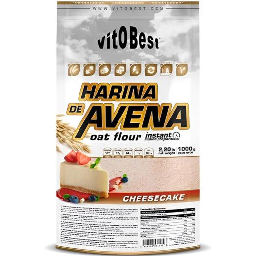 Harina de Avena Sabor Tarta de Queso Vitobest 1Kg