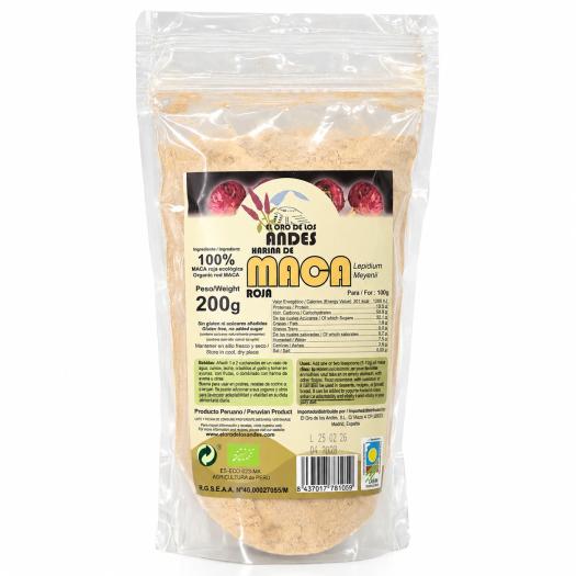 Harina de Maca Roja El Oro de los Andes Bio 200g