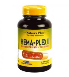 Hema-Plex II Complejo de Hierro Natures Plus 60Comprimidos