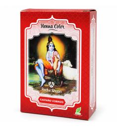Henna Castaño Cobrizo Tratamiento en Polvo Rhade Shyam 100g