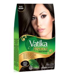 Henna Negro Marrón Black Brown Vatika 60g