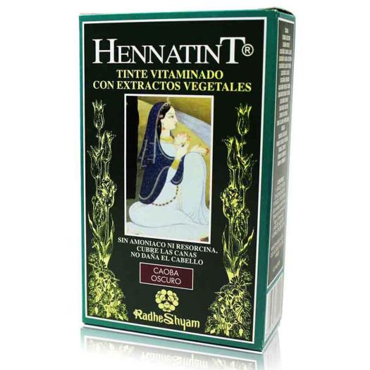 Hennatint Tinte Vitaminado Caoba Oscuro Rhade Shyam 100g