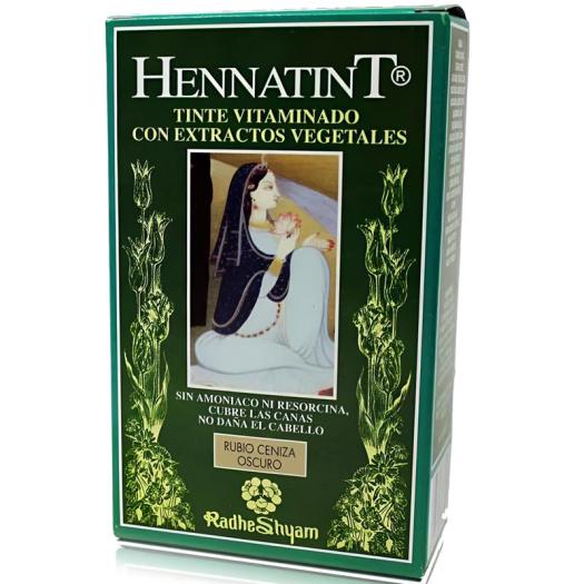 Hennatint Tinte Vitaminado Rubio Ceniza Oscuro Rhade Shyam 100g