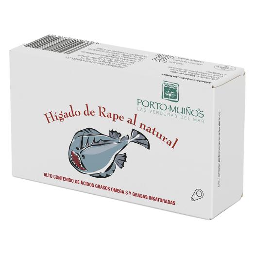 Hígado de Rape al Natural Lata Porto Muiños 125g