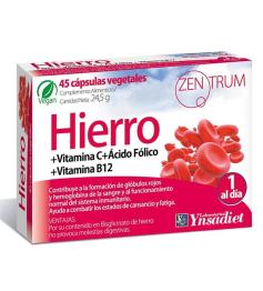 Hierro Zentrum Ynsadiet 45 Cápsulas Vegetales
