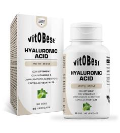 Hyaluronic Acid Ácido Hialurónico con MSM Vitobest 60 VCáps